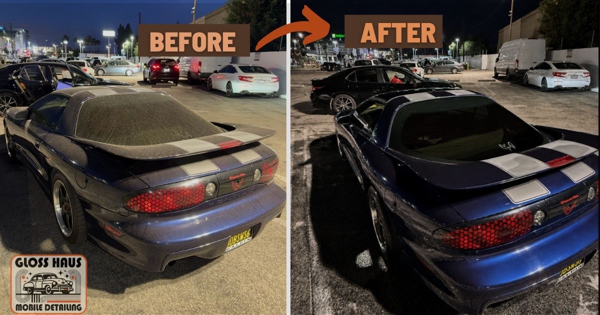 Before and after mobile detailing — Santa Clarita, CA